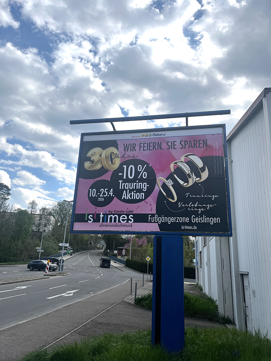 isitimes 30 Jahre Großfläche isitimes 30Jahre Großfläche