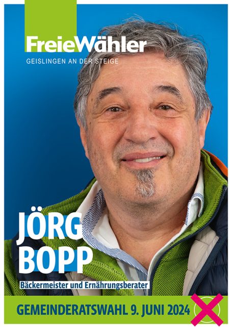 Portrait Fotografie Wahlplakat Gemeinderat Jörg Bopp
